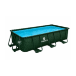 Fibertis Oasis Rectangular Above-Ground Pool Set — Dark Herringbone Gray (13 ft x 7 ft x 39.5 in)