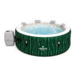Fibertis Hollywood Luxe 4–6 Person Round Inflatable Hot Tub Spa (77" x 26")