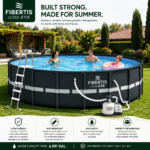 Fibertis Ultra Frame 18 ft x 52 in Round Above-Ground Pool Set with Sand Filter Pump - Image 2