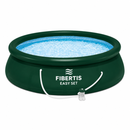 Fibertis Easy Set 15 ft x 48 in Inflatable-Top Pool Kit with 1000 GPH GFCI Filter Pump