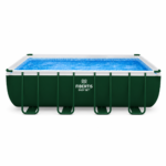 Fibertis Ultra Frame 18 ft x 9 ft x 52 in Rectangular Above-Ground Pool with Solar Cover - Image 5