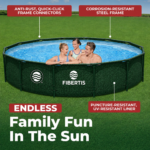 Fibertis Steel Pro 14' x 33" Round Metal Frame Above-Ground Pool Set - Image 5