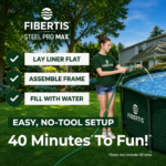 Fibertis Steel Pro 14' x 33" Round Metal Frame Above-Ground Pool Set - Image 3