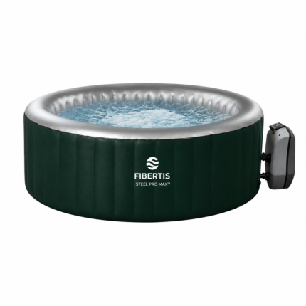 Fibertis Oasis 2–3 Person Inflatable Hot Tub Spa with Cover — 105 Jets, 181 Gal