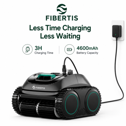 Fibertis C1 Cordless Robotic Pool Cleaner (2026 Upgrade)