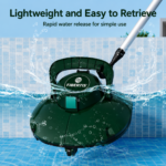 Fibertis Cordless Robotic Pool Cleaner for Flat Above-Ground Pools — Dual Filters, 80-Min Runtime - Image 2